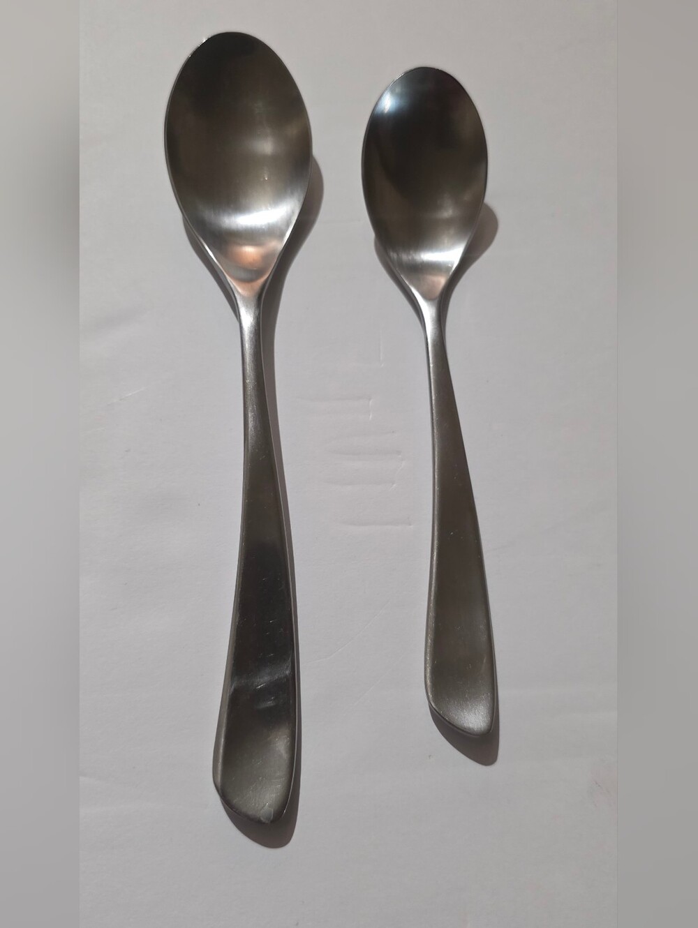 Cambridge Blake Satin Discontinued Stainless Steel China Soup Spoon 8 1/4" Set 2